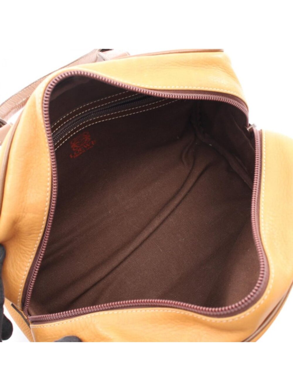 Loewe Tote Anagram Brown Dark Leather Boston - Picture 3 of 9